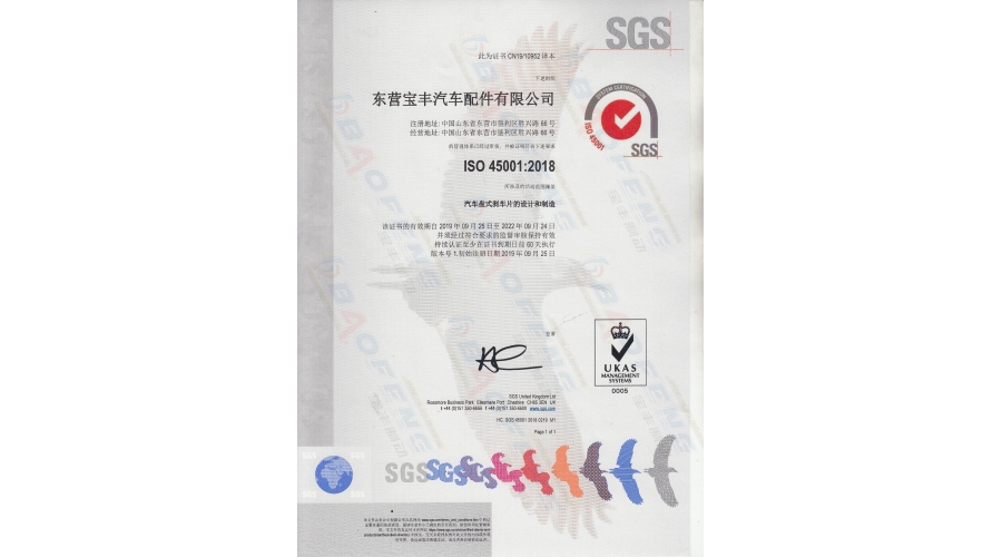 ISO45001认证中文版